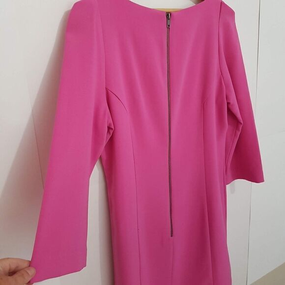 The Bay Classic Pink Dress Size Small 3/4 Sleeve * Excellent Like NEW - Picture 3 of 15